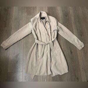 Banana Republic Cream trench coat size small womens